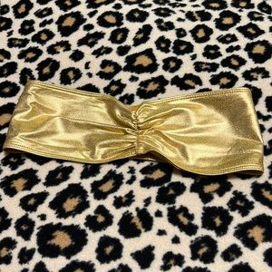 Gold American Apparel Bando Bra